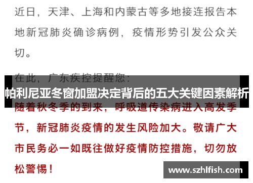 帕利尼亚冬窗加盟决定背后的五大关键因素解析 帕利尼亚冬窗加盟决定背后的五大关键因素解析